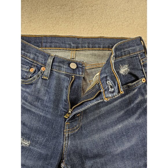 Levi's 511 Jeans Men's 29x30 Slim Straight Leg Blue Denim Distressed Medium Wash - Picture 9 of 16
